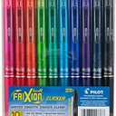 Pilot FriXion Erasable Gel Pens, Fine Point 0.7 mm Erasable Pens, Pack of 7 Assorted Colors
