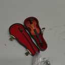 Wooden Miniature Violin with Stand, Bow and Case Mini Musical Instrument Violin Replica Collectible Figurines Dollhouse Accessories Model Home Decoration Display Ornament (5.63"x2.05"x0.75")