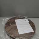 18 Inches Black Walnut Wood Lazy Susan, Solid Wooden Round Kitchen Turntable Rotating Tray