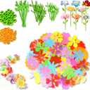 Unitour DIY Flower Bouquet Craft KitsArts and Crafts Flowers Market Toy for KidsBirthday Gift for 4 5 6 7 8 9 10 Year Old Girl Boy (Flower Craft Kits Accessory Pack)