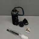 20 oz Insulated Water Bottle with Straw (Cold for 48 Hrs), Stainless Steel Triple Wall Vacuum Sports Water Jug, Leakproof Hydro Cup Flask with Paracord Handle & Straw Spout Lids & DIY Stickers (Blue/Black Gradient)