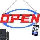 Bright LED Open Sign for Business With Remote Control And Timer, 33" X 16"