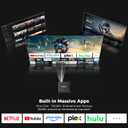 GooDee 4K Smart Projector with WiFi 6 & Bluetooth - UHD Movie Projector, ToF Auto Focus & Keystone, MEMC, Built-in Streaming Apps, Dolby Audio Home Theater for Outdoor Movie Night & Bedroom Cinema
