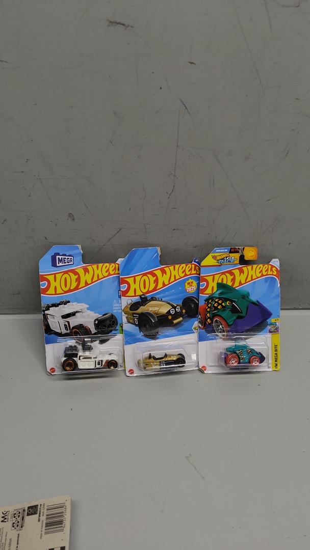 Pack Of 3 Hot Wheels Cars (Piranha Terror, Brick and Motor, Morgan Super 3)
