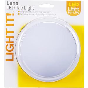 LIGHT IT! by Fulcrum, 30302-308 Luna LED Tap Light, White, Single Pack