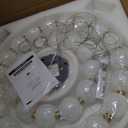 Modern Ring Chandeliers 2 Rings Bubble Chandelier Round Pendant Light Gold, 2-Ring Dia 16"+24"