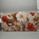 Artmyharbor Red and Brown Flowers Painting on Canvas Vintage Wall Art Bedroom Wall Decor Blossom Floral Picture Home Kitchen Living Room Decoration