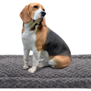 Washable Dog Bed Mat Ultra Soft Dog Crate Pad Comfy Fluffy Pet Kennel Beds Sleeping Mattress for Large Jumbo Medium Small Dogs, 36 x 23 Inch, Gray