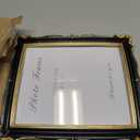 Cuspin 8x10 Picture Frame Black and Gold Frames, Ornate Textured Hand-Crafted Resin Photo Frames with Glass Front, 8 by 10 Decorative Picture Frame for Wall & Tabletop, Vintage Home Decor