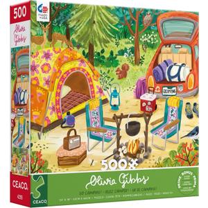 Ceaco - Olivia Gibbs - Go Camping! - 500 Piece Jigsaw Puzzle