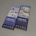 2 x Crevice Cleaning Brushes, Scrub Brush for Hard to Reach Small Space, Home Essentials, Cleaning Supplies, Cleaning Tools for Household Use, Bathroom, Shower, Kitchen, Toilet, Window (3, Black)