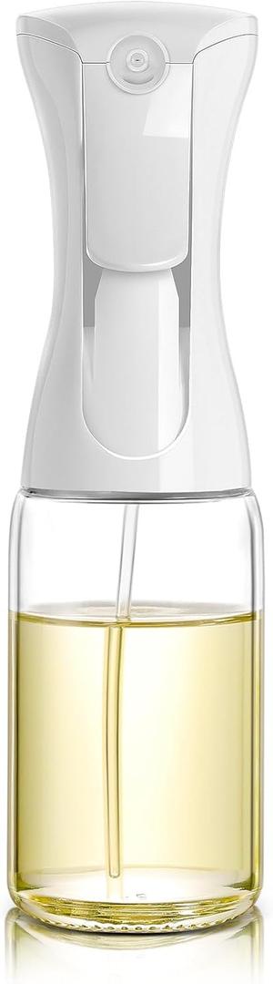 Mistifi Glass Oil Sprayer/Mister 5.1 fl oz (150ml), For Cooking Oil, Olive Oil, Soy Sauce, Vinegar, Non-Aerosol Refillable Dispenser, Spray Bottle (FS886) (White)