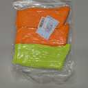 Women's Neon Scrunch Crew Socks 80s 90s Retro 3-Pack Cotton Stacked Boot Calf Cozy Ribbed Slouchy Socks Size 5-10 (1-white/Neon Green/Neon Orange)