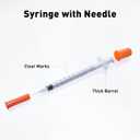 U-100 1cc 31 Gauge 5/16 Inch Syringe, Individually Packed 20 PACK
