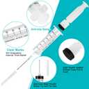 3 Pack 60ml Syringe with 55.1” Tube and Needle 16G 1.5”, Large Luer Lock Syringes with Cap for Fluid Suction Injector, Drawing Oil, Fluid, Water, Lab
