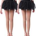 Frola Girls' Opaque Footless Tights Ultra Soft Solid Colored Dance Tights Age 2-13 (4-6 Years, 2pairs Light Suntan)