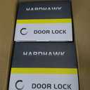 HARDHAWK Door Handle with Lock, Privacy, 10 Pack, Matte Black