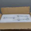 KKC HOME ACCENTS Coffee Tea Bar Station Organizer with Airtight Glass Canisters for Countertop,Bamboo Coffee Bar Organization with Sealed Containers for Coffee Beans and Pods,Loose Tea,Tea Bag,Style A