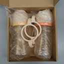 Piifur Sippy Cups for Toddlers 1-3 No Spill Straw with Handle Water Bottle 2 Pack 10 Ounce (Yellow&Orange)