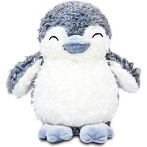 NuomiYue 11" Grey Penguin Stuffed Animals for Girls and Boys, Kawaii Animal Plush Toys for Babies and Kids, Cute Stuffed Penguin Plush Toys Birthdays, Christmas, Valentines Day Gifts, Party Favors