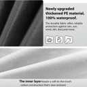 Patio Chair Covers for Outdoor Furniture Waterproof 2 Pack, Patio Sofa Cover Lounge Deep Seat Cover with Air Vent Fits up to 32"W37"D36"H inches, Black&Silver.