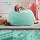 Bean Bag Chair Cover (No Filler) for Kids and Adults,Beanbag Stuffed Animal Storage Without Filling Plush Toys Holder and Organizer Soft Premium Corduroy 200L