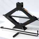 Scissor Jack for Car-3.0Ton(6614lbs) Car Jack Kit-Tire JackPortable,deal for SUV and Auto-with Crank HandleHeavy Duty Material,Black (3.0T)