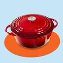 UNO CASA ENAMELED CAST IRON DUTCH OVEN, Red
