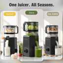 Juicer Machines, 6.5" Extra-Wide Feed Chute Cold Press Juicer for Whole Fruits, Easy to Clean 3-in-1 Juice, Sorbet & Nut Milk Maker, 300W Masticating Juicer for Home & Gifting