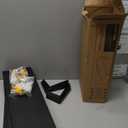 WOPITUES Wood Floating Shelves Set of 6, Shelves for Wall Decor, Farmhouse Shelf for Bedroom, Bathroom Storage Shelves, Book Shelves for Living Room Black