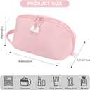 DOB SECHS Cosmetic Bag Large Capacity Make up Pouch Waterproof Makeup Bag Handbag Travel Toiletry Bag Organizer Purse Open Flat Toiletry Bag, Pink