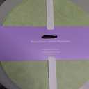 4 x Round faux Leather Placemats