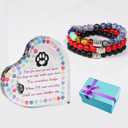 Dog memorial gifts for loss of dog sympathy gift, rainbow bridge bracelet pet memorial gifts for dogs bereavement Remembrance passing away Condolence gifts Plague for Table Desk Decor