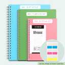 AHGXG Spiral Notebook 6 Pack - A5 Small Spiral Notebooks for Work, 5.7" x 8.22", 100GSM Thick College Ruled Paper, 160 Pages Spiral Journals for Women Men School Supplies, Pink Green Blue