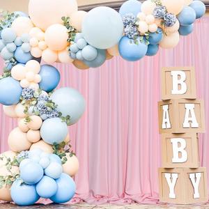 MEETSKY Pink Backdrop Curtain for Parties Valentine's Day Pink Photo Curtains with Rod Pockets Backdrop Drapes Privacy Fabric Decoration for Wedding Birthday Gril Party Home Decor, 5ft x 8ft, 2 Panels