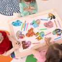 2 x Valentines Day Gifts for Kids, 28 Pack Mini Bubble Wands with Greeting Cards Valentines Animal Themes for Kids, Valentine's Day School Prizes Party Favor, Classroom Exchange Gifts