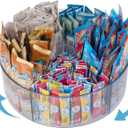 Unmake Drink Packet Organizer Powdered Drink Mix Rotating Holder, Lazy Susan Organizer for Powder Packet, Water Packet, Drink Mixes & Tea Box, Transparent Rotating Storage Pantry Necessity