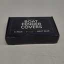 Boat Fender Covers | Several Size Options | Black & Navy Blue | 1, 2 & 4-Pack | Polyester (4-Pack, Navy Blue, 8 x 22)