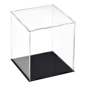 uxcell Acrylic Clear Display Case Box Dustproof Protection Showcase Cube Collectibles Show Box 5.9x5.9x7.9inch