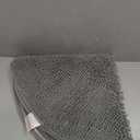 Arotive Bathroom Rugs Round 30x30, Extra Soft Absorbent Shaggy Chenille Bath Rugs, Machine Washable Rubber Backing Non-Slip Bath Mats for Bathroom Floor Tub and Shower, Home Decor Accessories, Grey