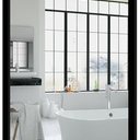Black Large Bathroom Wall Mirror, 18x24 Mirror Set of 1 for Bathroom, Vanity