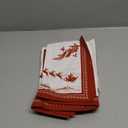 Arquiel Christmas Pine Tree Napkins, 18×18 Inch Santa Dinner Cloth Napkins Set of 6, Washable Cotton Soft Absorbent Square Napkins for Dining Kitchen Party Wedding Decoration