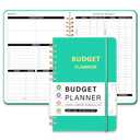 Undated Monthly Budget Planner - 12 Month Budget Book With Expense & Bill Tracker, Money Budgeting Notebook To Effectively Manage Your Finances - Turquoise
