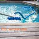 Pool Vacuum Hose, Heavy Duty Manual Swimming Pool Cleaner Hose With Swivel Cuff for Above Ground and Inground Pools, 1-1/4 Inch x 27 Ft