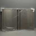 Outdoor Kitchen Double Doors 35" W X 24" H BBQ Access Door Thickened 304 Brushed Stainless Steel Doors for Indoor/Outdoor Kitchen Outdoor Cabinet Barbeque Grill or BBQ Island