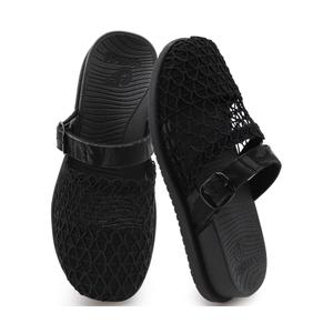 COFACE Orthotic Sandals For Women With Plantar Fasciitis Arch Support Ladies Breathable Mesh Mules Closed Toe Slip-on Loafers Slides Summer Outfits Platform Heel Cushion Office Clogs, (Black, US 10)
