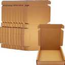 5x4x1 inch Small Shipping Boxes 50 Pack, Brown Kraft Corrugated Cardboard Mailer Boxes Bulk for Packaging Business Mailing GiftMini Mailer Boxes for Packaging Supplies