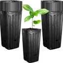 Iceyyyy 40Pcs Tall Tree Pots,Plastic Deep Nursery Treepots,7.8" Tall Seedling Flower Plant Container Pots for Indoor Outdoor Garden Plants (40pcs)