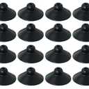 GEMSENBOFU 16Pcs Black Rubber Aquarium Suction Cups, Fish Tank Accessories for Pump, Line, Aeration Setup