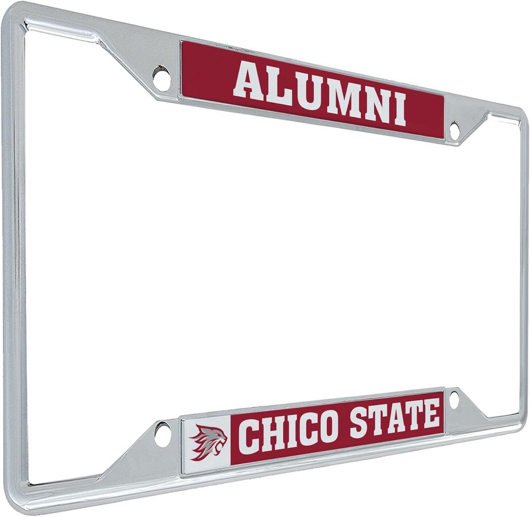 Desert Cactus Cal State Chico University California Car Accessories Wildcats Metal License Plate Frame and Tag Holder for Front or Rear of Car (Alumni)